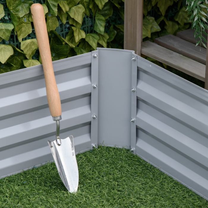  Set de 2 Paturi pentru Legume Inaltate, Gri [7]