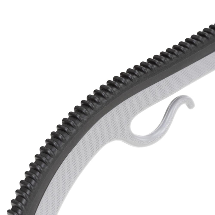 Set de 20 de umerase antiderapante pentru haine, din PE, cu carlig metalic rotativ, 41 cm, gri si negru [9]