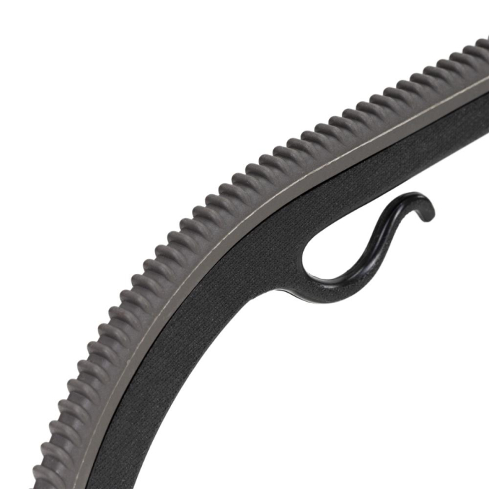 Set de 20 de umerase antiderapante pentru haine, din PE, cu carlig metalic rotativ, 41 cm, negru si gri [8]