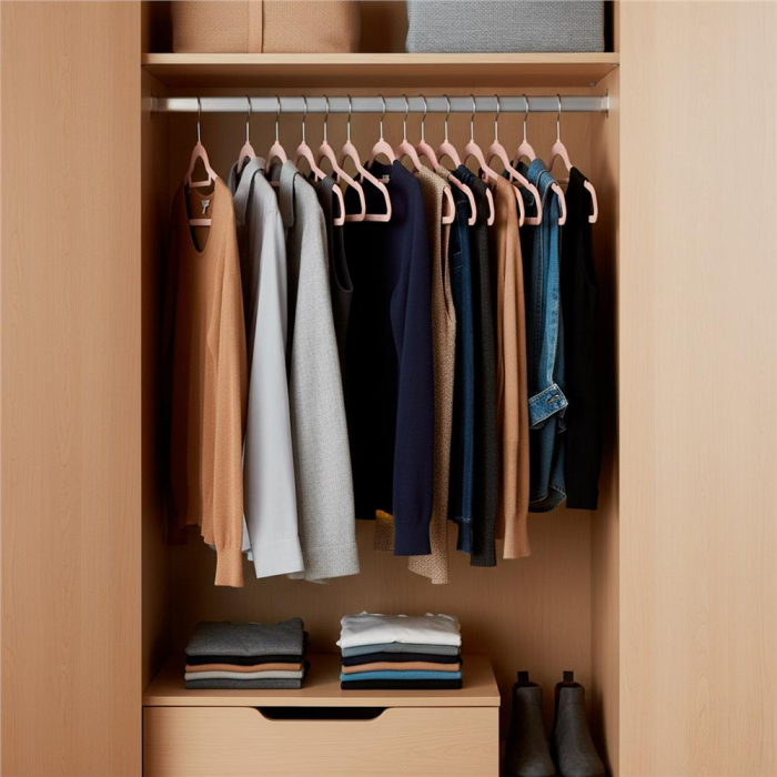 Set de 20 de umerase pentru haine, din velur, cu carlig rotativ, 45x23 cm, roz [7]