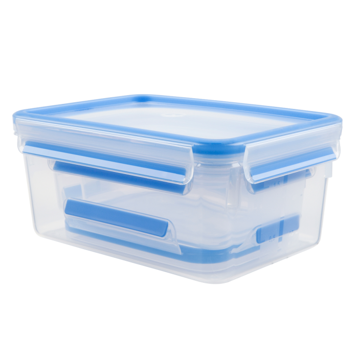 Set de 3 caserole MasterSeal Plastic K3028912, inchidere etans, 0.55 / 1 / 2.3 L, plastic, transparent [2]