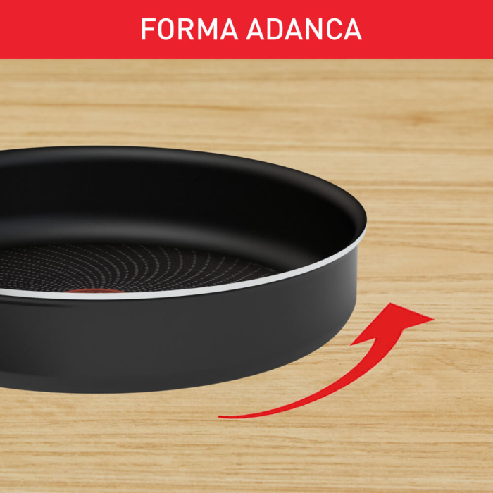 Set de 3 piese Tefal Ingenio Generous Cook L3129053, tigaie de 22/26 cm, maner detasabil, indicator Thermo Signal, invelis antiaderent Titanium [8]