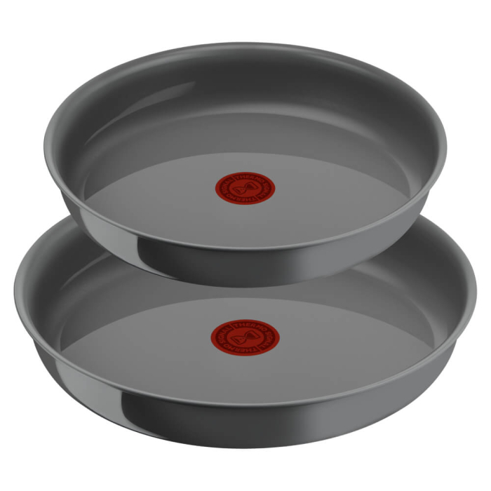Set de 3 piese Tefal Ingenio Renew L2609502, tigaie de 24/28 cm, maner detasabil, invelis antiaderent, indicator Thermo-Signal™, gri [2]