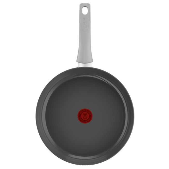 Set de 3 tigai Tefal Renew On C4279132, 20/24/28 cm, 100% aluminiu reciclat, indicator Thermo-Signal, compatibil cu inductia, invelis ceramic, gri [3]