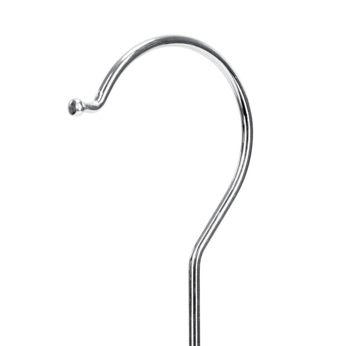 Set de 30 de umerase antiderapante pentru haine, din PE, cu carlig metalic rotativ, 41 cm, negru si gri [10]