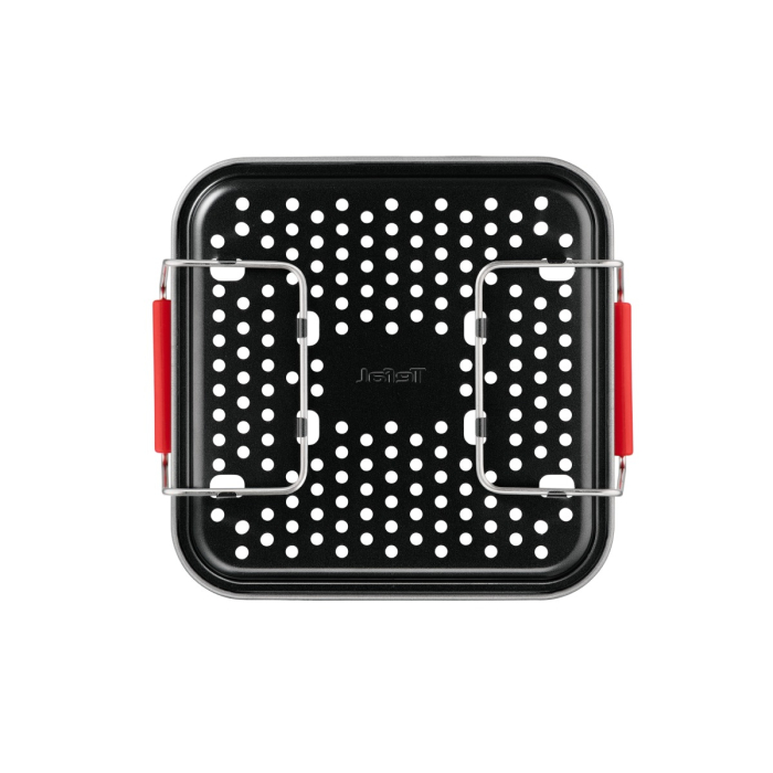 Set de 5 accesorii Tefal Dail'Easy J701S544 pentru friteuza de 4.6 L, invelis antiaderent, otel carbon, tava perforata cu manere, tava si 3 forme, neg [17]