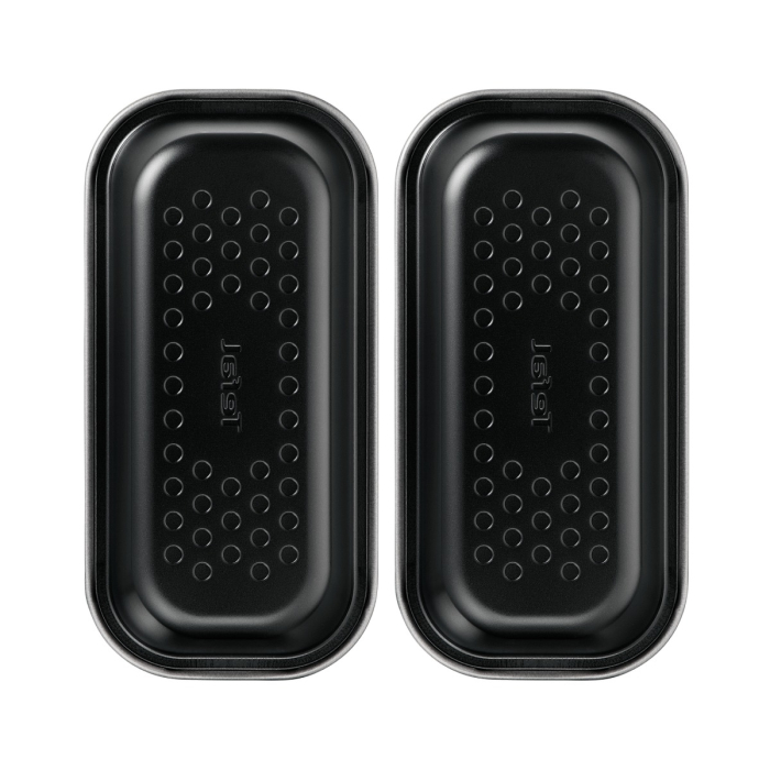Set de 5 accesorii Tefal Dail'Easy J701S544 pentru friteuza de 4.6 L, invelis antiaderent, otel carbon, tava perforata cu manere, tava si 3 forme, neg [20]