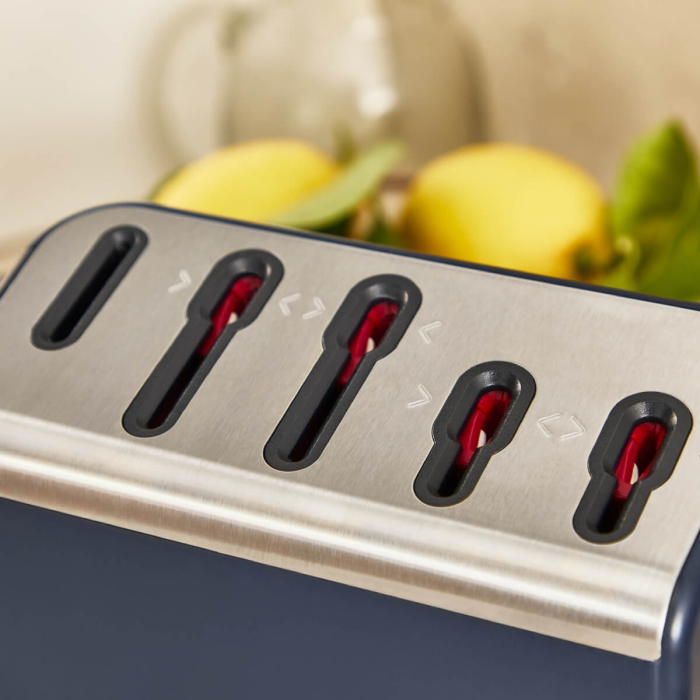 Set de 5 cutite & suport Tefal EverSharp Pro K297S644, inox german, maner ergonomic, sistem de ascutire integrat, negru & argintiu [9]