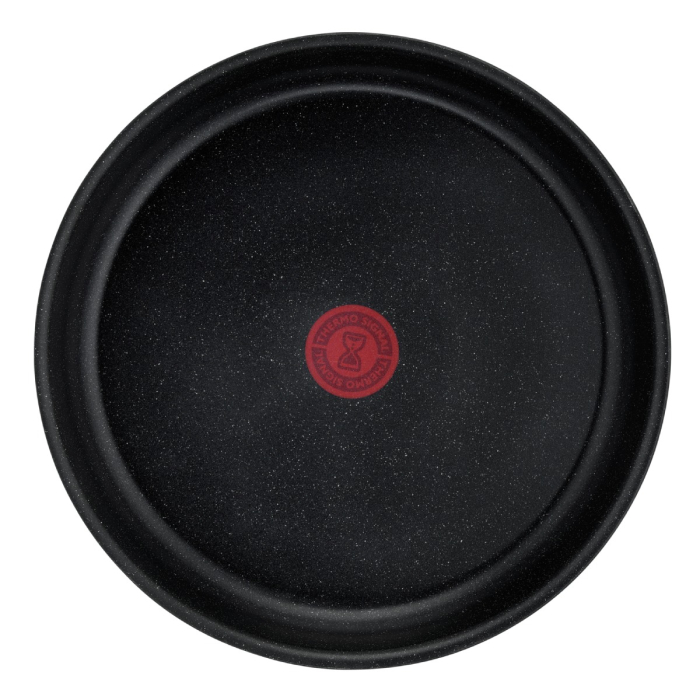 Set de 5 piese Tefal Ingenio Black Stone L3998953, tigaie 22/28 cm, cratita 16/20 cm, maner detasabil, invelis antiaderent Mineralia+, indicator Therm [4]