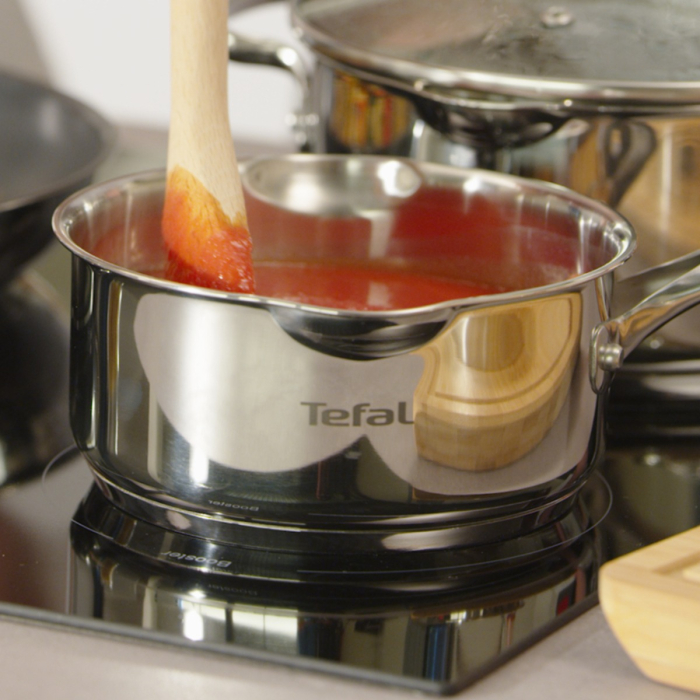 Set de 6 piese Tefal Duetto+ G719S655, oale cu capac de sticla 20 / 24 cm, cratita cu capac de sticla 16 cm, inox, inductie, inox, manere nituite [5]