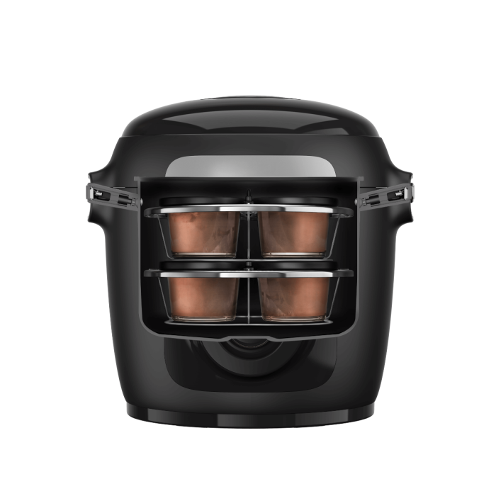 Set de 8 recipiente de sticla cu capac si suport Tefal XA6140E0, compatibile cu aparatul de gatit multicooker Tefal Cook4me, seriile CY85xx, CY91xx [3]
