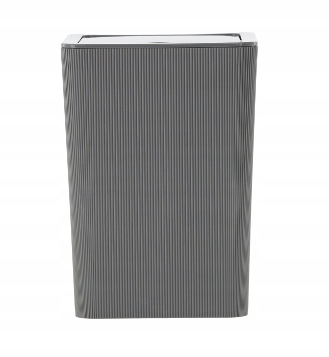 Set de accesorii pentru baie din plastic, 5 piese, gri [5]