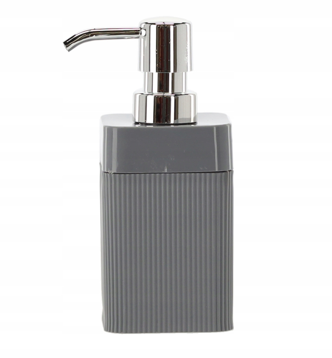 Set de accesorii pentru baie din plastic, 5 piese, gri [7]