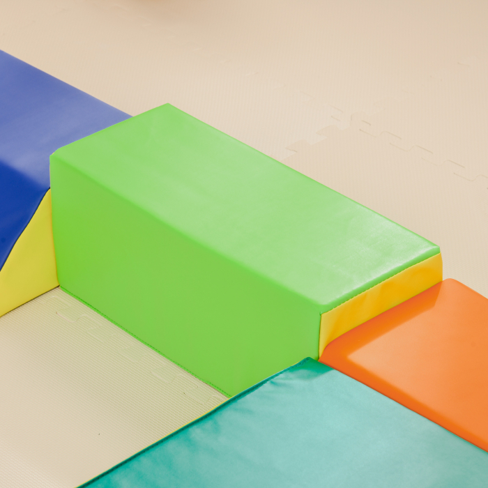 Set de Constructii Moi pentru Copii 1-3 Ani cu 5 Blocuri, 48.3x19.1x48.3 cm, Multicolor [9]