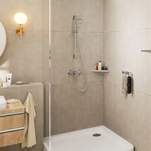 Set de dus cu bara 65 cm Hansgrohe Vernis Blend Vario crom lucios 2 functii [2]