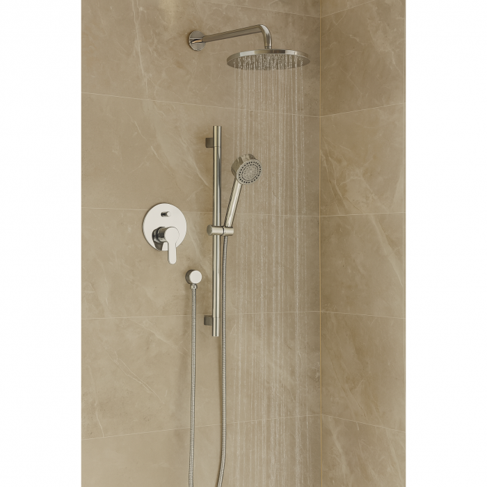 Set de dus incastrat Remer Winner W09S01EC20, sistem cu 7 componente, para cu 3 functii, alama, cromat, 20cm [2]