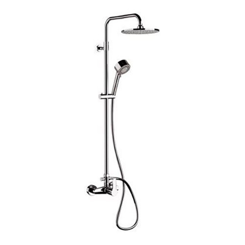 Set de dus Remer W37AEC20, coloana telescopica, para de dus 20cm, para de mana cu 3 functii, ABS cromat [2]