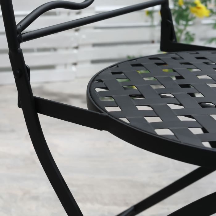  Set de Gradina cu Mozaic de 3 Piese, din Metal, Verde [8]