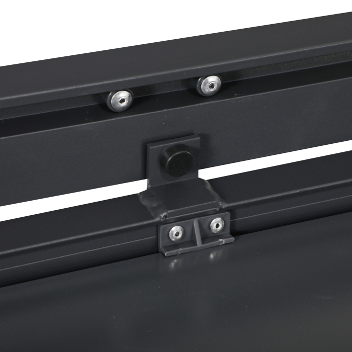  Set de Gradina din Aluminiu 7 Piese cu Masa Dreptunghiulara Extensibila si 6 Scaune de Exterior cu Sezuta din Plasa Respirabila, Gri [9]