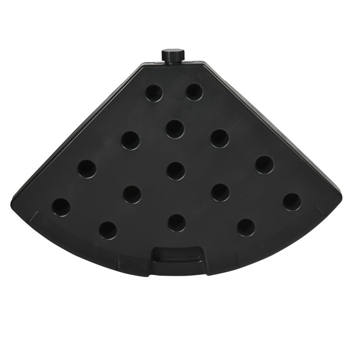  Set de greutati din 4 piese pentru baza umbrelei de gradina in consola pentru umbrelele cu articulatie tip banana, Greutati pentru umbrela  pentru suportul bazei, negru [9]