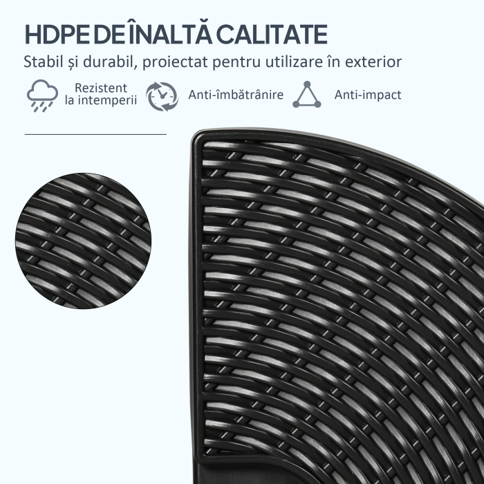  Set de greutati din 4 piese pentru baza umbrelei de gradina in consola pentru umbrelele cu articulatie tip banana, Greutati pentru umbrela  pentru suportul bazei, negru [6]