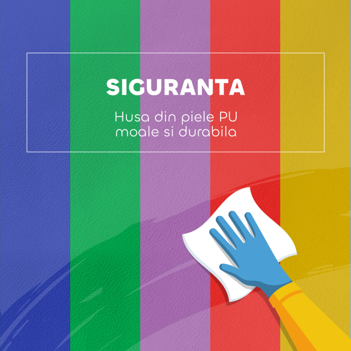  Set de Joc pentru Copii 1-3 Ani cu 7 Blocuri Multicolor in PU si EPE, 170x130x40 cm [5]