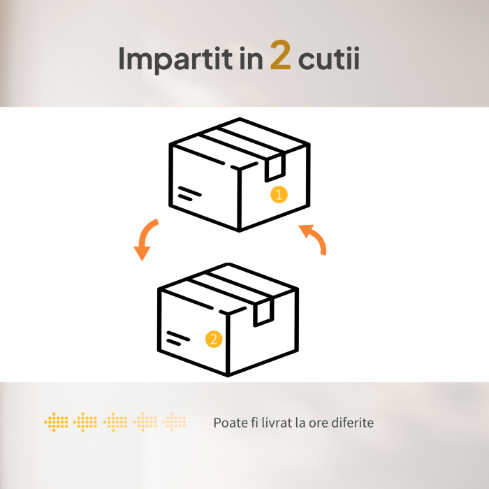  Set de Mobilier din Rachita de 5 Bucati, Gri [9]