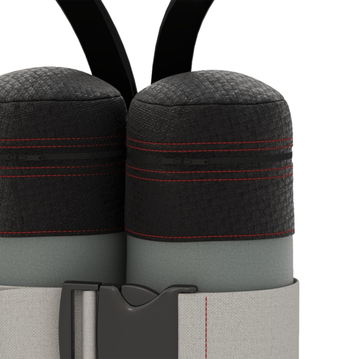  Set de saci pentru pavilioane, 4 bucati, 48 kg, fara nisip, cu curele de fixare, rezistent la intemperii, Negru [9]