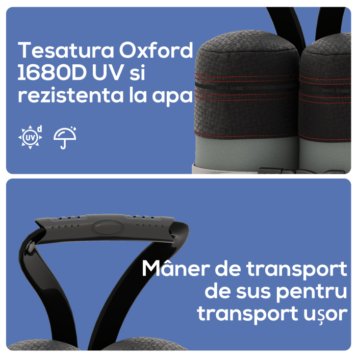  Set de saci pentru pavilioane, 4 bucati, 48 kg, fara nisip, cu curele de fixare, rezistent la intemperii, Negru [7]