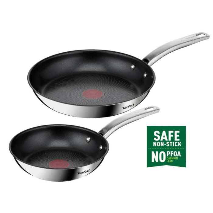 Set de tigai cu 2 piese Tefal Intuition B817S255 de 20/26 cm, Thermo-Signal™, inductie, invelis antiaderent, exterior inox [2]