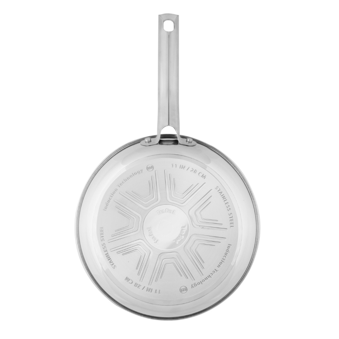 Set de tigai cu 3 piese Tefal Duetto On B866S334, 20/24/28 cm, otel inoxidabil, baza Thermo-Fusion™, inductie [10]