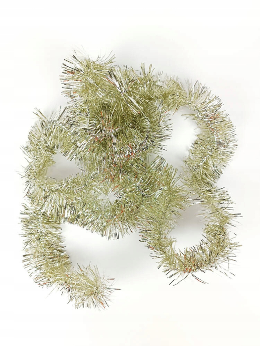 Set decoratiuni Craciun, 44 piese, cu globuri, ghirlanda si varf de brad, albastru si auriu [7]