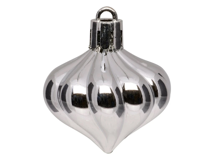 Set decoratiuni pentru brad Quiet Times, 60 piese, alb, albastru, argintiu [10]