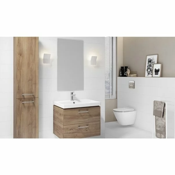 Set dulap suspendat si lavoar Cersanit Lara nuc 60 cm [2]