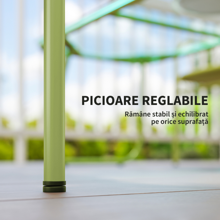  Set Exterior din Ratan PE cu Canapea, 2 Fotolii si Masuta cu Blat din Sticla, Verde [7]