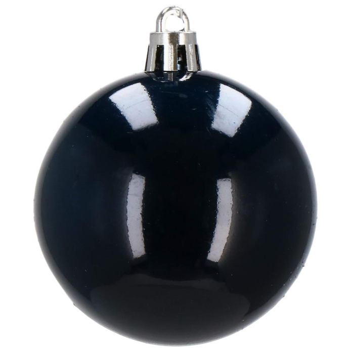 Set globuri de Craciun, 30 bucati, 3 modele, 4/5/6cm, albastru inchis [3]