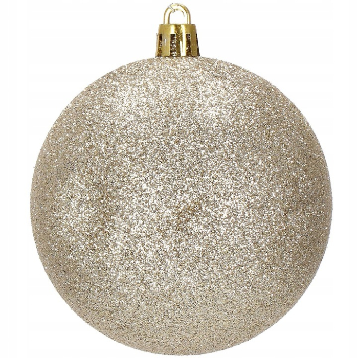 Set globuri de Craciun, 30 bucati, 6 modele, 8cm, auriu [4]