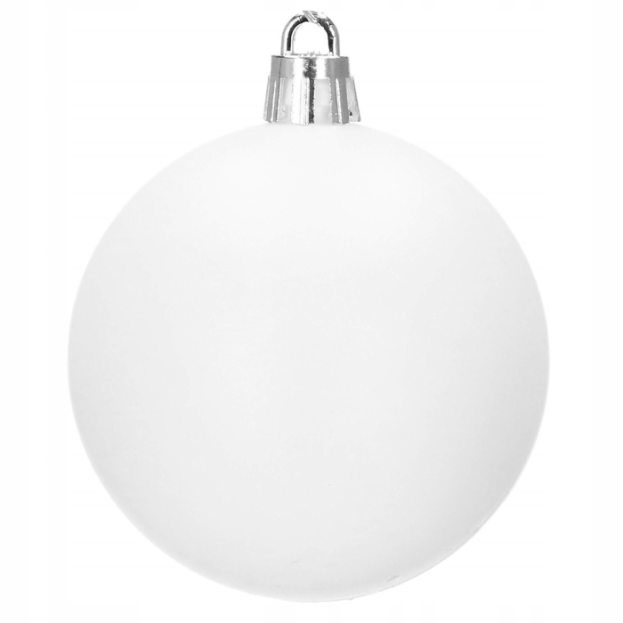 Set globuri si decoratiuni de Craciun, 101 piese, diverse dimensiuni, alb [3]
