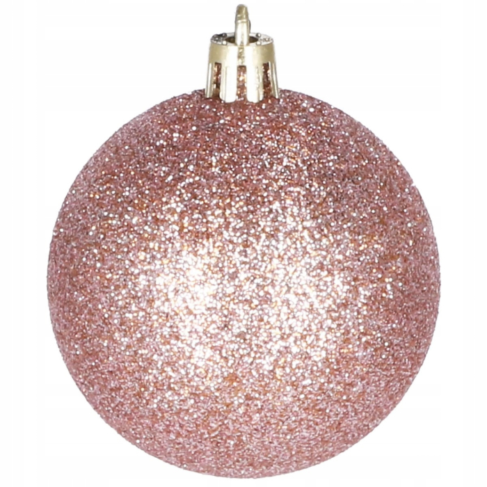 Set globuri si decoratiuni de Craciun, 101 piese, diverse dimensiuni, roz auriu [8]