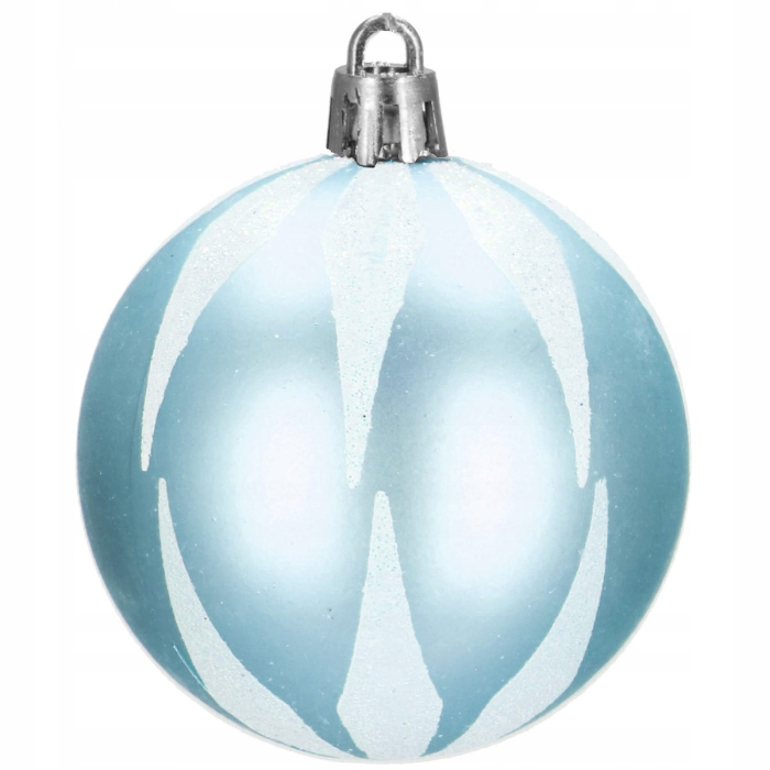 Set globuri si decoratiuni de Craciun, 77 piese, diverse dimensiuni, albastru [14]