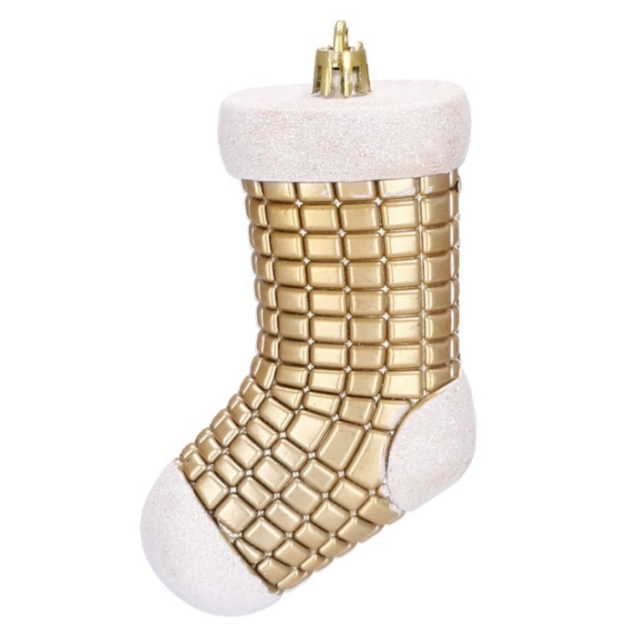 Set globuri si decoratiuni de Craciun, 77 piese, diverse dimensiuni, auriu [11]