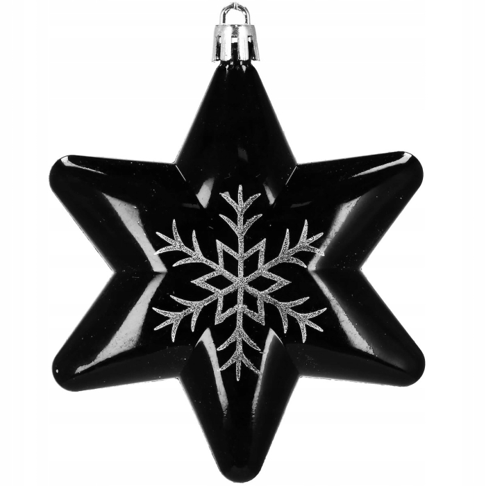 Set globuri si decoratiuni de Craciun, 77 piese, diverse dimensiuni, negru [2]