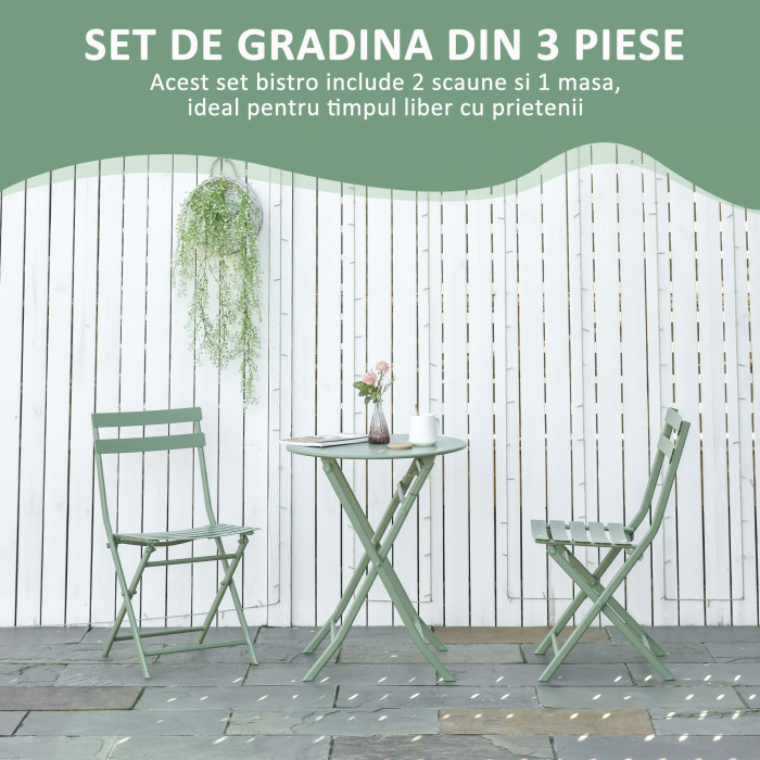  Set Gradina 3 Piese - Pliabil, Verde [7]