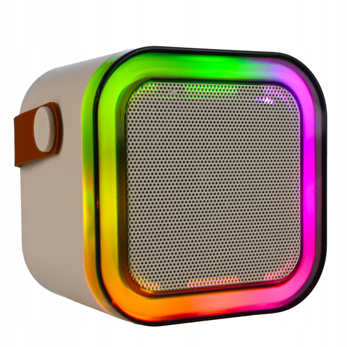 Set karaoke wireless cu 2 microfoane pentru duet si boxa Bluetooth portabila de 6 W, card TF si AUX, acumulator reincarcabil 800 mAh, design compact p [4]