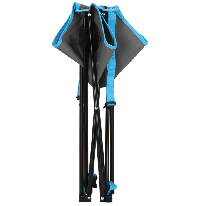 Set masa pliabila cu 2 scaune, structura metalica, husa transport, 47x47x45 cm, gri [14]