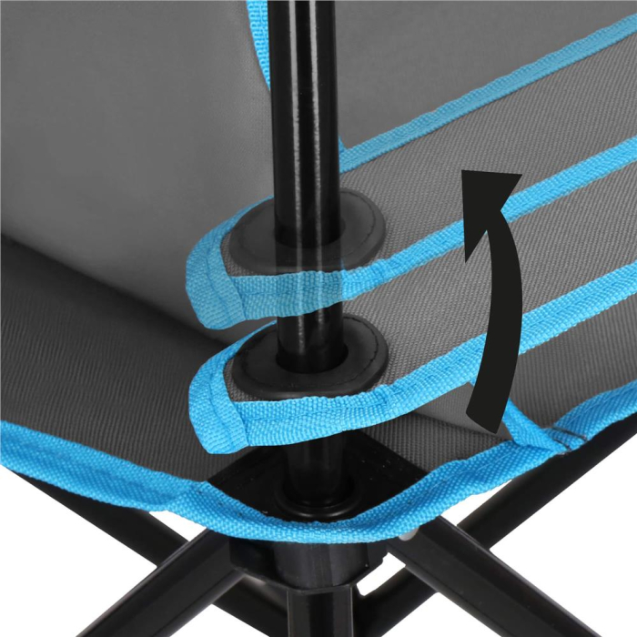 Set masa pliabila cu 2 scaune, structura metalica, husa transport, 47x47x45 cm, gri [5]