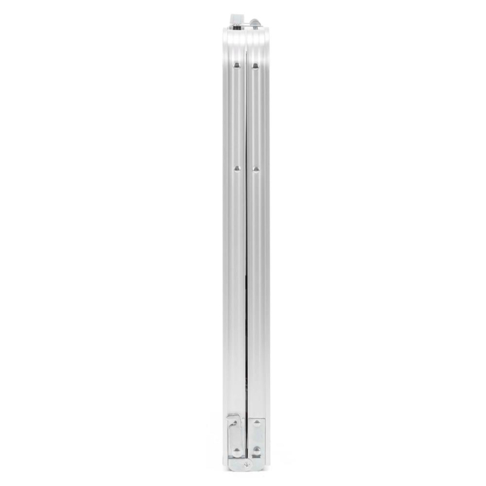 Set masa pliabila de camping cu 4 scaune, inaltime reglabila, aluminiu si MDF, 120x60x71 cm, maro si argintiu [23]