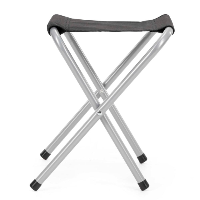 Set masa pliabila de camping cu 4 scaune, inaltime reglabila, aluminiu si MDF, 120x60x71 cm, maro si argintiu [25]