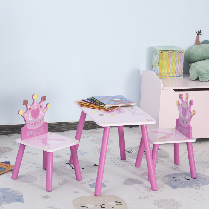 Set Masa si Scaune Copii - Design Printesa, 3-8 Ani [2]