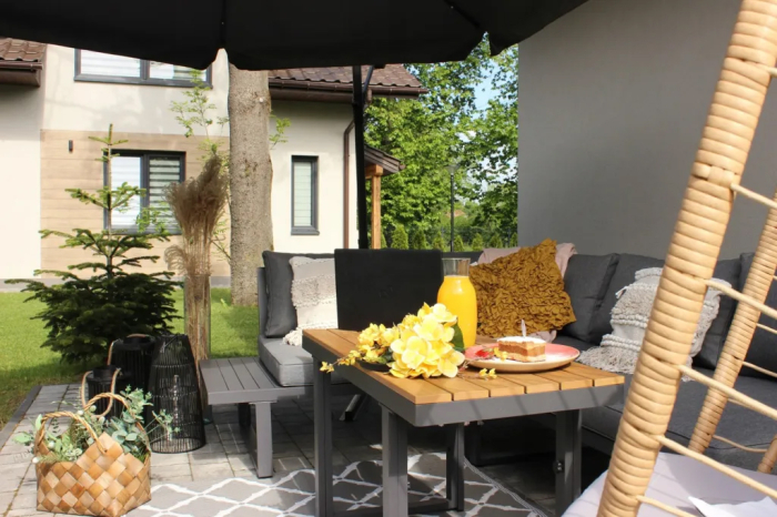 Set mobilier gradina Bogota coltar modular, 2 canapele si masa cu inaltime reglabila, cadru aluminiu, 160x70x79 cm, gri [5]